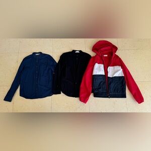 Lot H&M big boys dress shirts & windbreaker 12-13 years